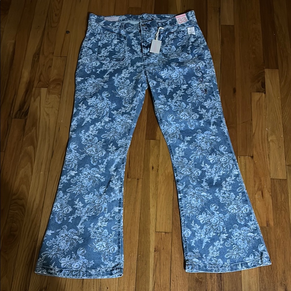 GAP Blue Flare Wide Leg Jeans
